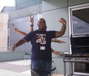 Why is it the nicest people in a building are usually the craziest?   Guy called Raj at our IMB making an arse out of himself.  :)