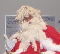 Noske santa!     Hide your children and lock all the doors.  :)