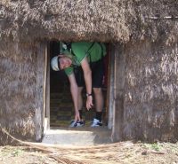 A "traditional" gold-coin-donation-to-visit hut at lifou