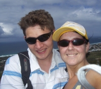 Debbie and I on Mt Coolum