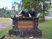 The entrace to lake eacham