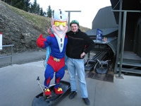 Captain gravity and I... minutes before I inadvertantly took him out