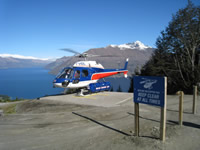 Our helicopter at the top