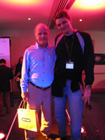 Me with Dr Kary Mullis - nobel prize winner - therefore a GOD.  :-)