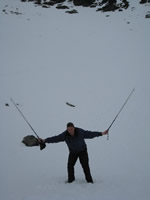 I once caught a frozen fish.... and it was this big!
