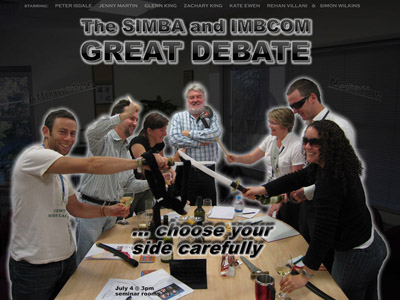The SIMBA and IMBcom GREAT DEBATE.... bring the sexy back into science